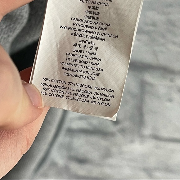 BY MICHAEL KORS GREY TUNIC SWEATER WITH ZIPPER ACCENT XL - Picture 7 of 8